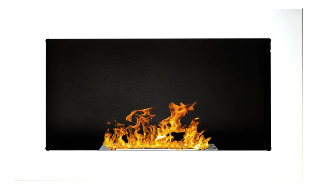 Cheminée murale pour intérieur sans conduit 65x40cm idéale pour le salon