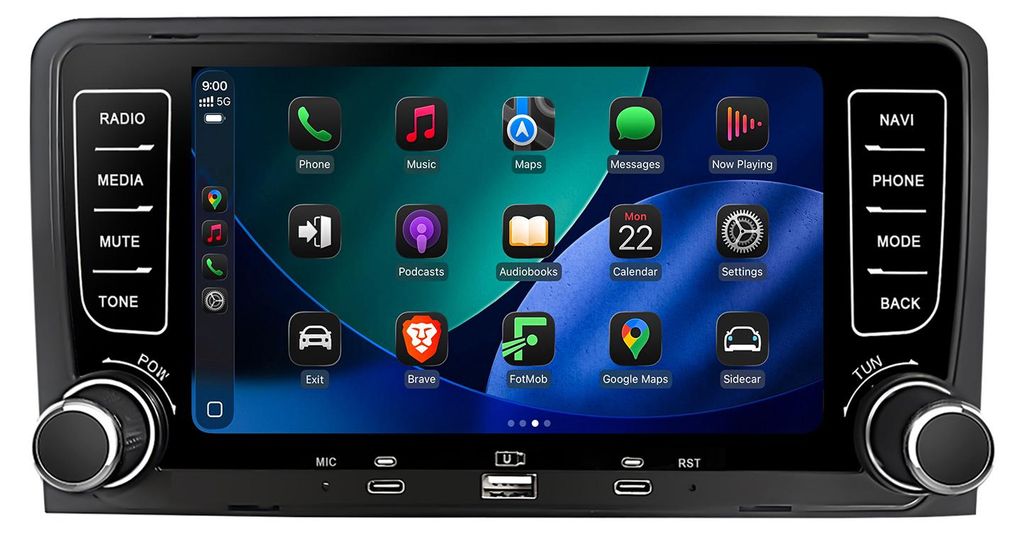 64GB 7" Android Autorádio Audi A3 8P 2003-2013 Carplay Obrázok produktu 