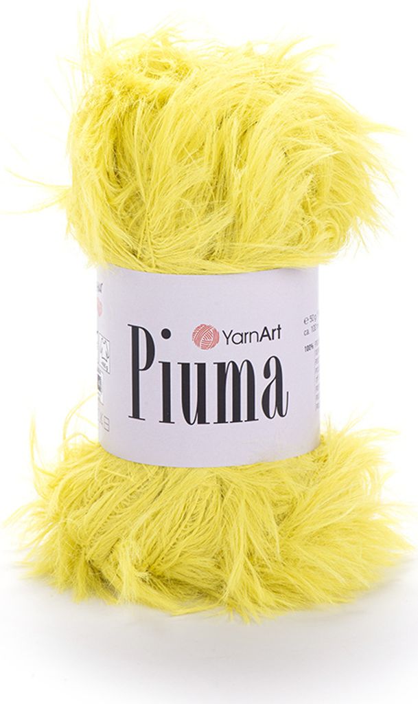 YarnArt Piuma 4418 Yellow Vlna 100m/50g Nadýchaná a Obrázek produktu 