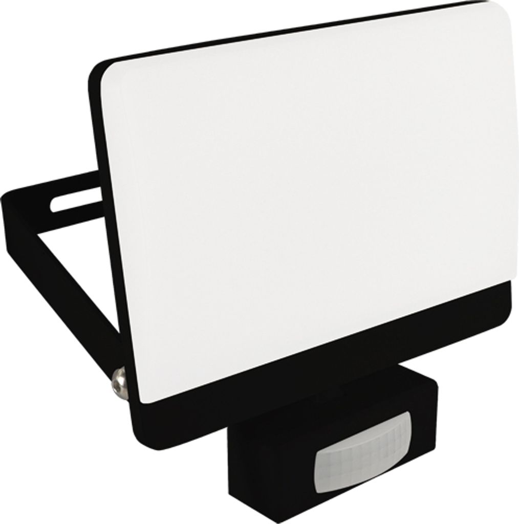 Außenlampe Wand LED mit Bewegungsmelder Schalter Aluminium 13 cm hoch IP65 Schwarz Weiß eckig 1600 lm