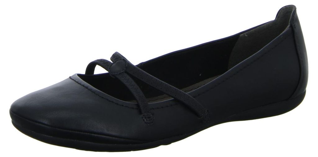 Tamaris Damen Ballerinas Schwarz mit Keilabsatz, Produktbild 