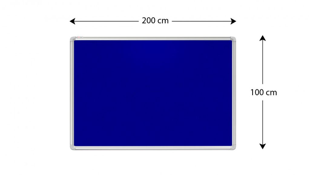Allboards textilní nástěnka 200x100 cm (modrá) Obrázek produktu 4