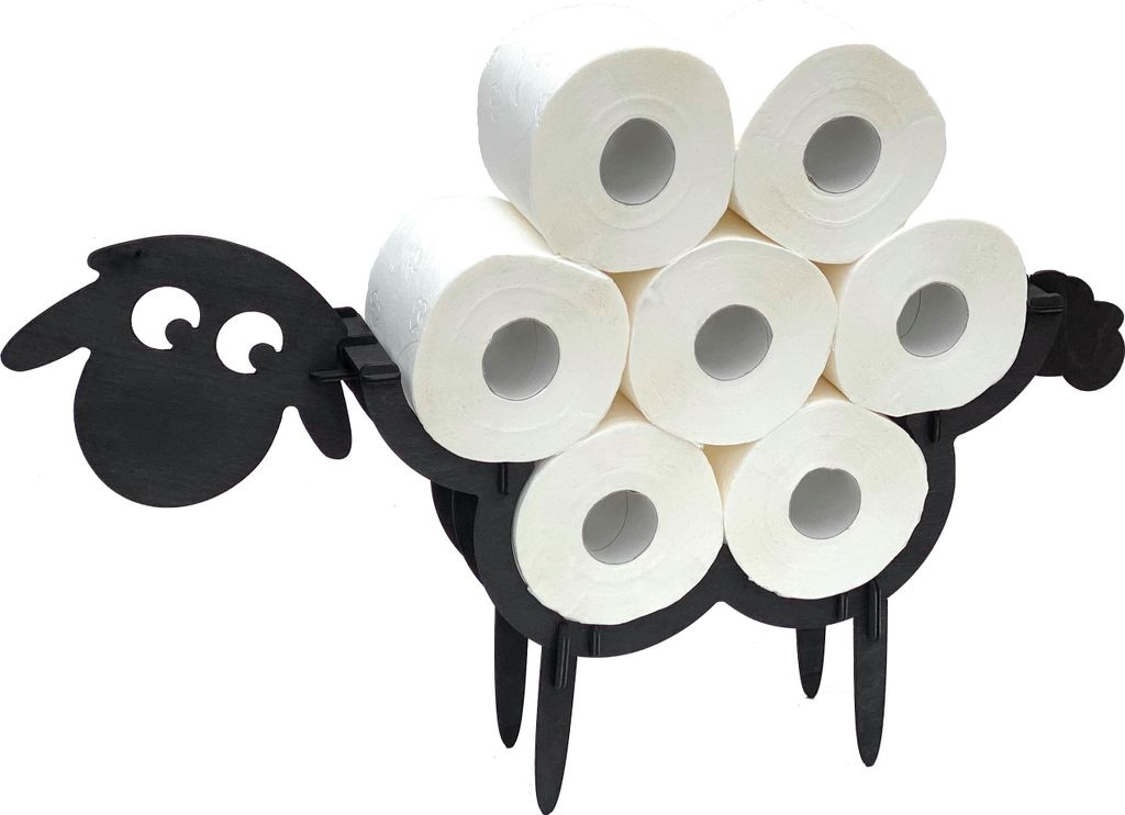 DanDiBo Uchwyt na rolkę papieru toaletowego Black Wood Zdjęcie produktu
