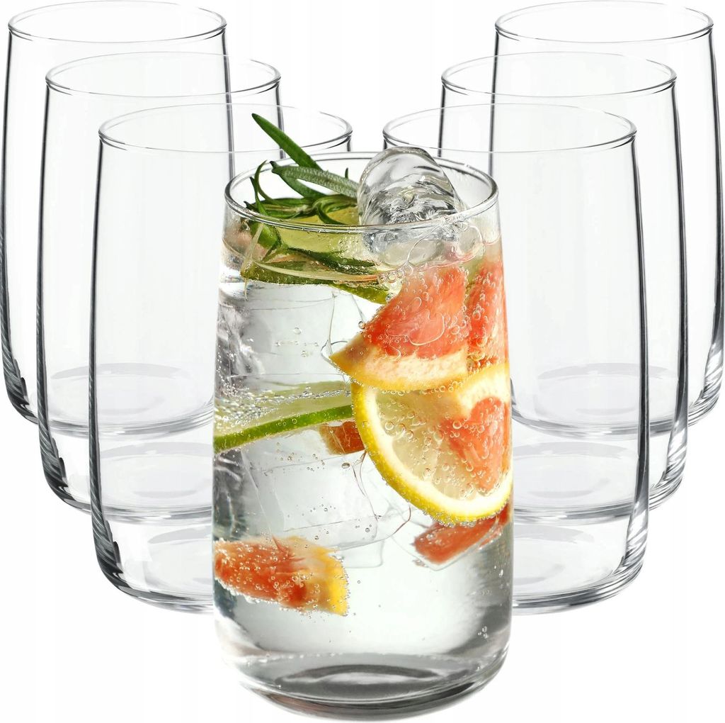 Trinkgläser - Set 8-teilig - 480 ml Pro Glas - Braun