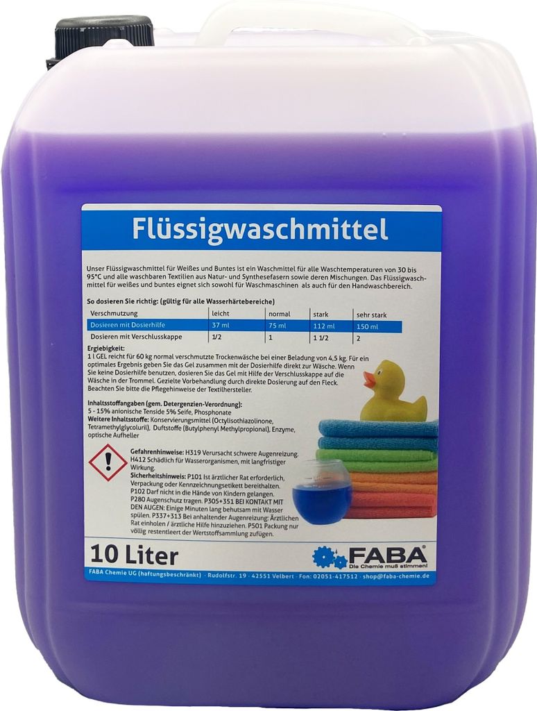 10 L Flüssigwaschmittel Konzentrat lila Universal Color Produktbild 