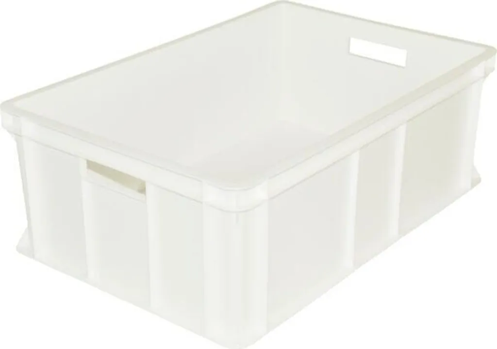 Box Organizer Plastica Bianca 60x40x21 cm | Cassetta Multiuso Garage