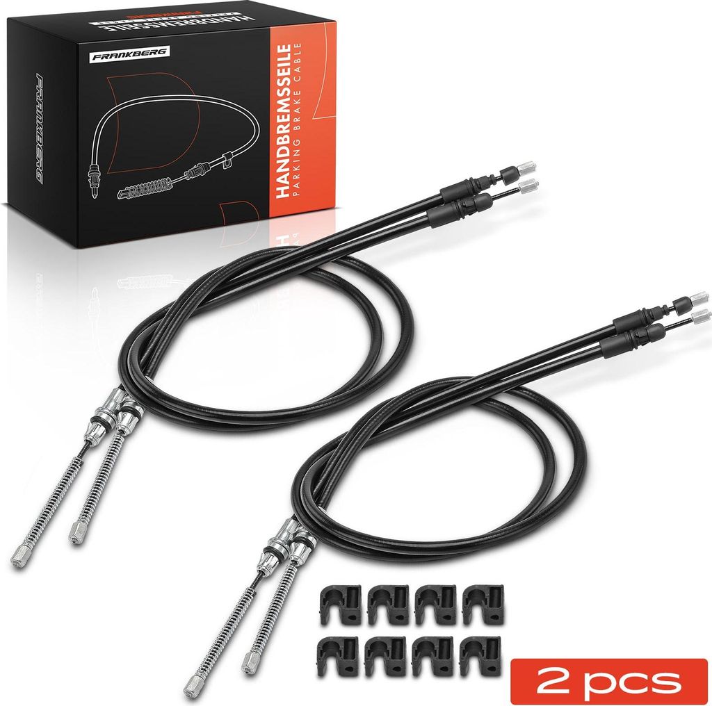 Frankberg 2x Seilzug Feststellbremse Hinterachse beidseitig für Smart Fortwo Cabrio Coupe 451 Bj ab 2007