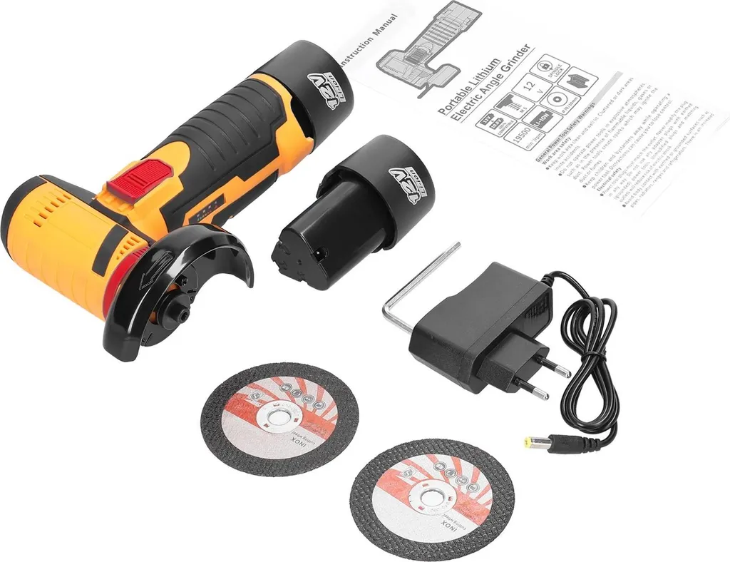 Mini meuleuse d'angle électrique Braun 12V 19500 tr/min avec batterie