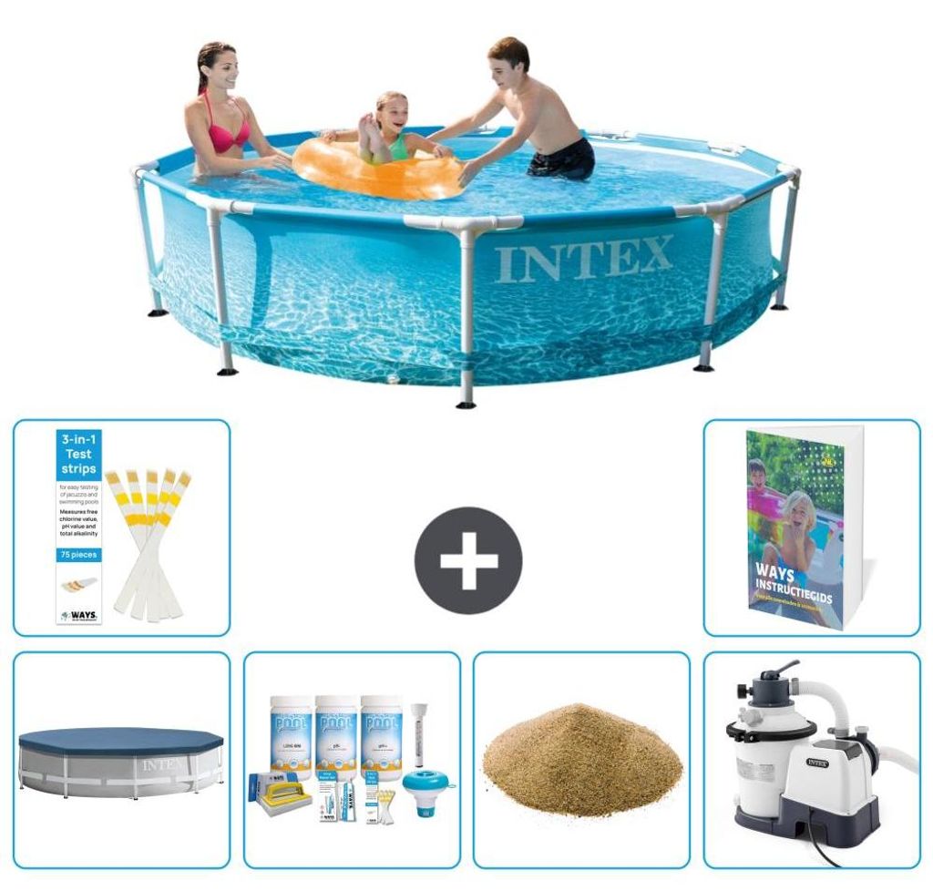 Frame Pool Rund - 305x76 cm - 7-teilig S47