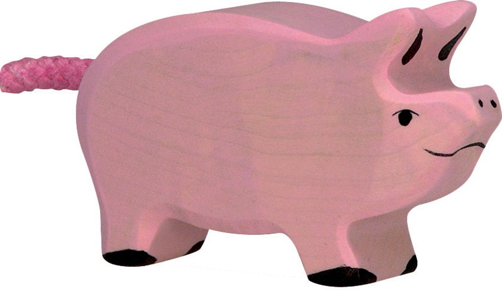 Holztiger Bauernhof Holztiere Holzspielzeug Spielfiguren Produktbild 