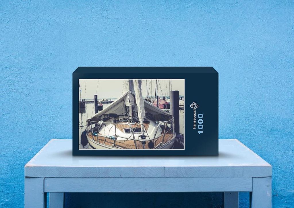 hansepuzzle 43632 - Segelboot Puzzle, 1000 Teile, Sport, 60,0 x 46,0cm mit hochwertiger Aufbewahrung, Kartonbox und wiederverschließbarem Beutel