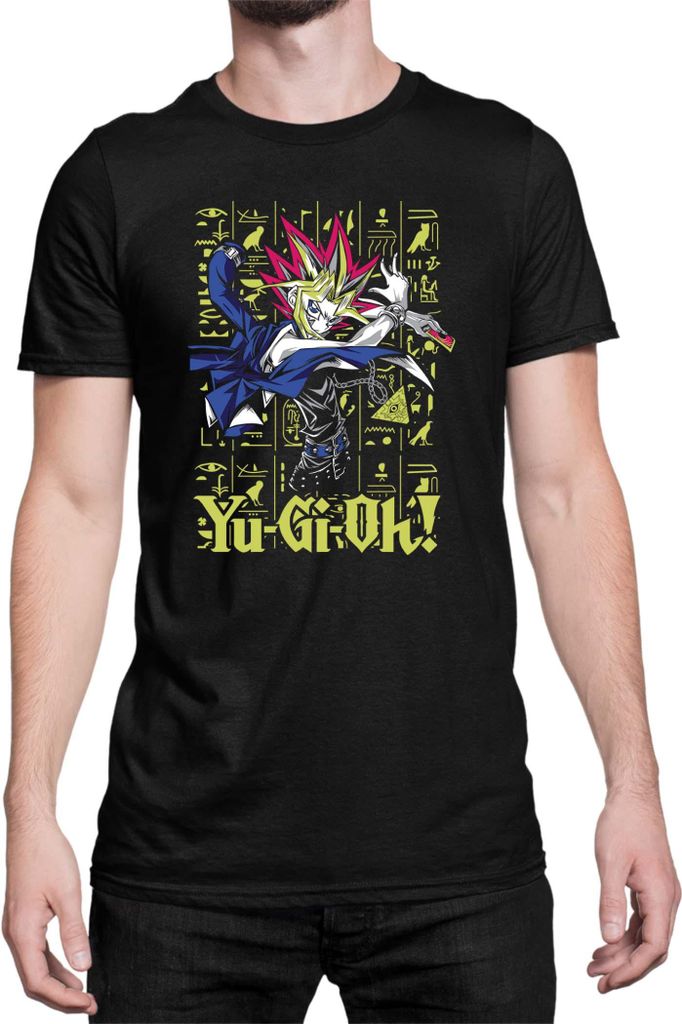 Herren T-Shirt Japan Manga Anime Comics Yu Gi 032, Man XL / Schwarz