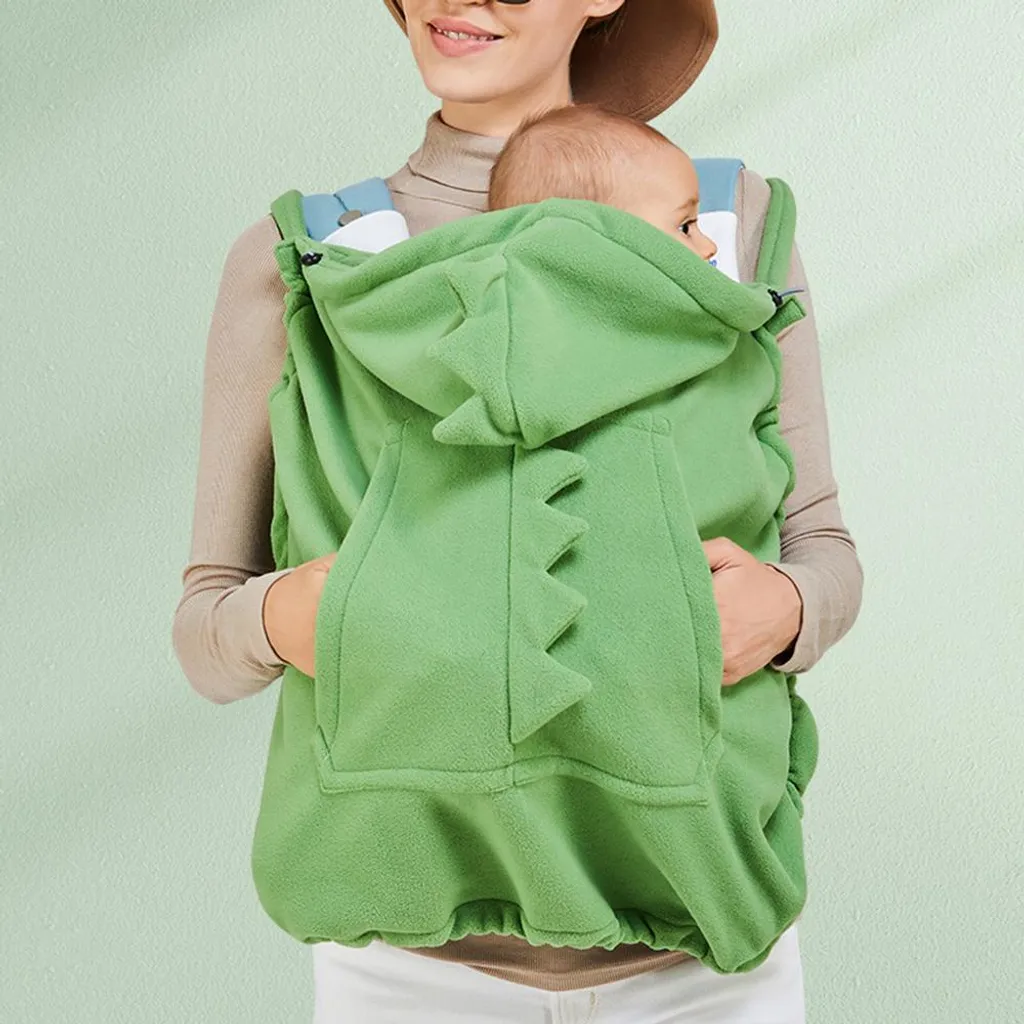Couverture pour bébé avec poche et capuche polaire douce coupe-vent - 5