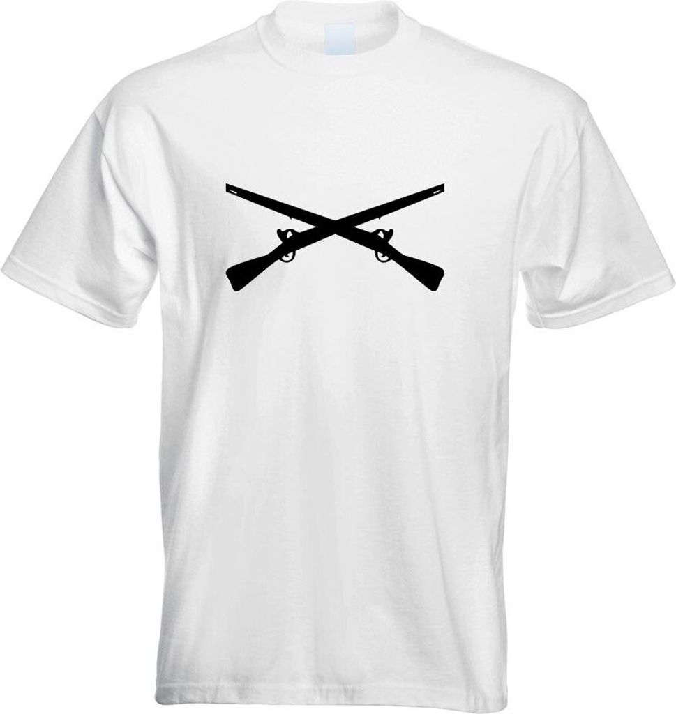 Kiwistar - T-Shirt - Weiss - gekreuzte Gewehre Motiv Bedruckt Funshirt Design Print - mit Motiv Bedruckt - Funshirt Design - Sport - Freizeit - Her...