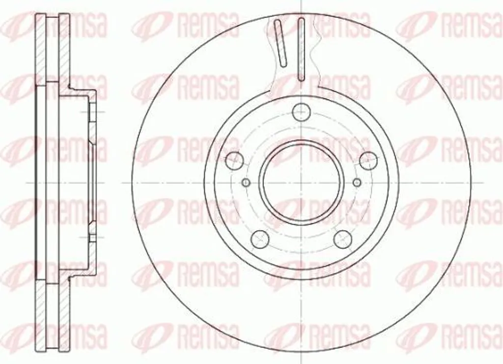 Disque de frein REMSA 6842.10 compatible OE 4351233040 pour Camry