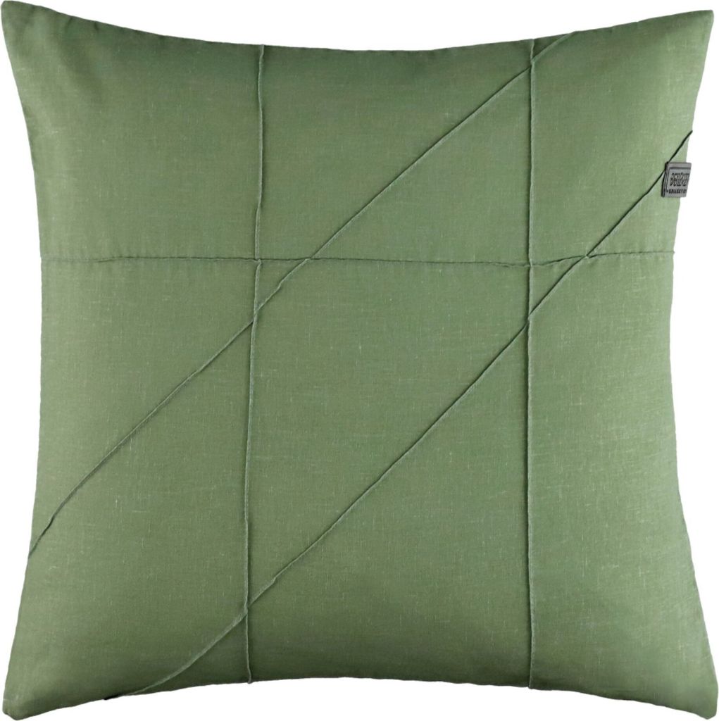 SCHÖNER WOHNEN Zierkissenhülle ohne Füllung Pleat Farbe grün Größe 45x45