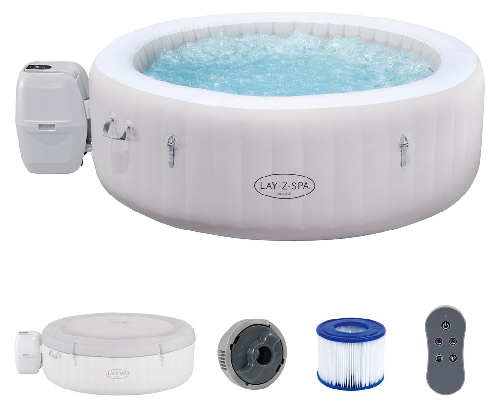 Bestway LED Whirlpool Outdoor für 6 Personen Lay-Z-Spa Produktbild 