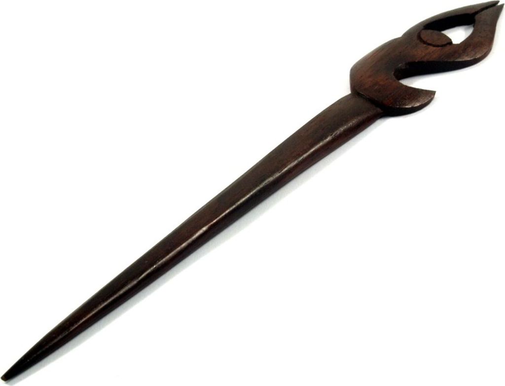 Holz Haarspange, Haarnadel Nr. 28, Braun, Haarspangen, Haarschmuck