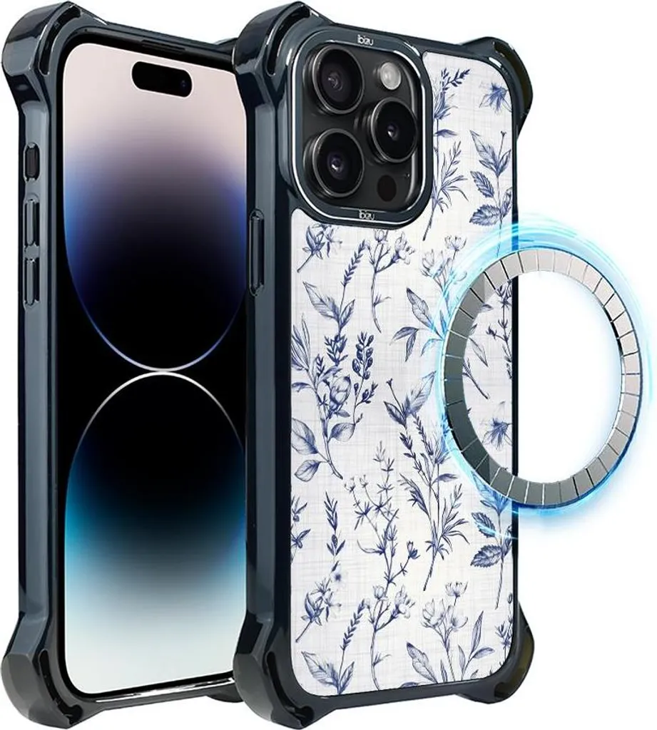 Unov Custodia compatibile con iPhone 14 Pro, custodia magnetica