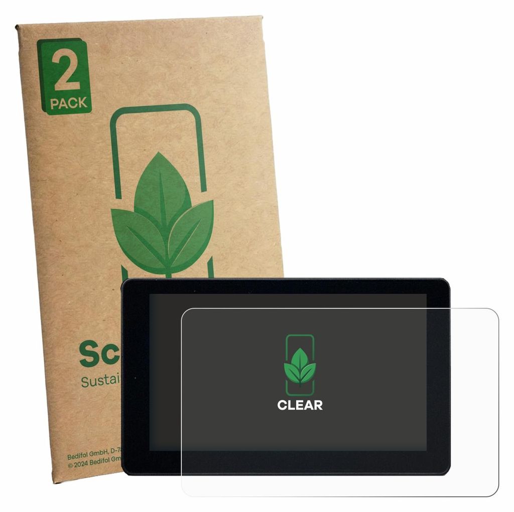 2x ScreenLeaf Schutzfolie für Zontes 368G 2025 nachhaltiger Displayschutz Display Schutz Folie Klar Transparent