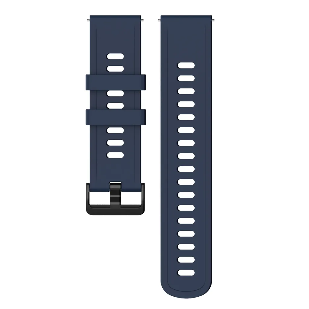 Cinturino Silicone per Xiaomi Watch S1 Active e Color 2 Nero/Blu - 3