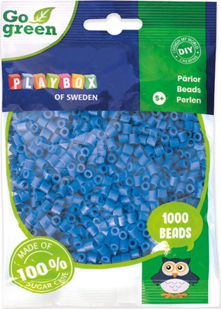 Playbox Bügelperlen Go green Midi 1000 Stk. blau
