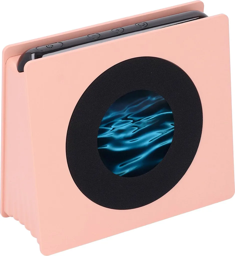 Réveil Lumineux Rose avec Haut-parleur HD pour Sommeil et Réveil Doux
