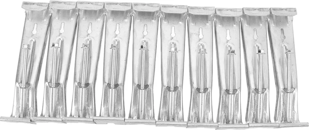Lot de 20 Équerres de Gouttière avec Support Caché et Vis de Fixation