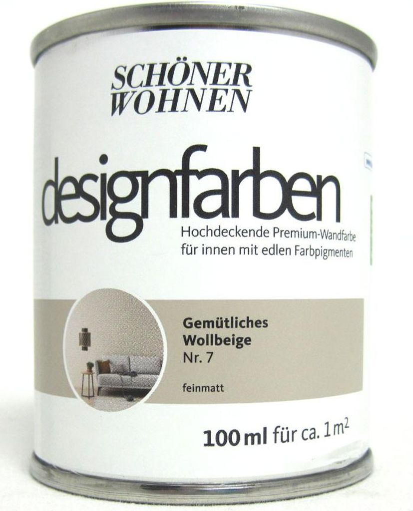 Designfarbe Gemütliches Wollbeige Nr.7 100 ml Produktbild 