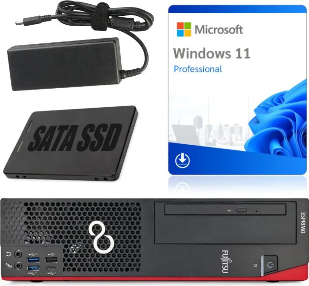 PC Fixe Fujitsu Esprimo D958 Intel i5-8400 8Go RAM 256Go SSD Win11 Pro