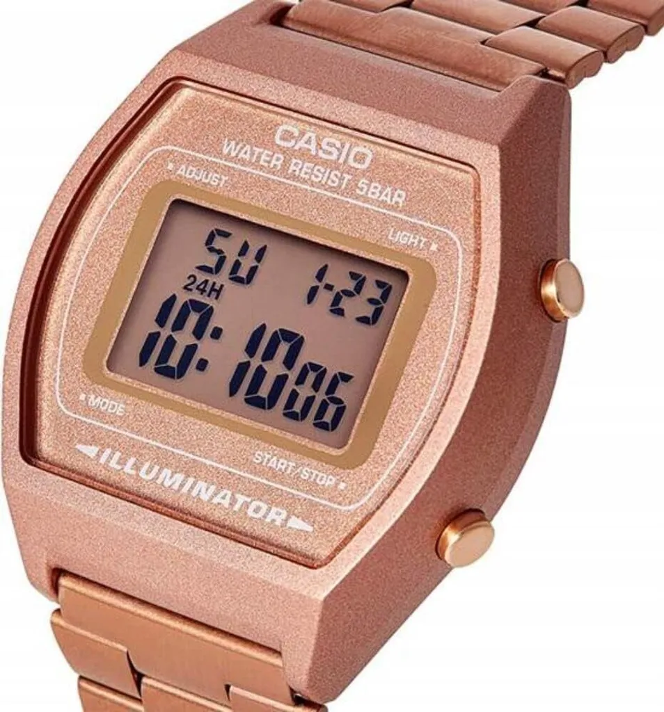 Casio B640WC-5AEF Orologio Digitale Unisex Oro Rosa - Collezione Vintage - 20