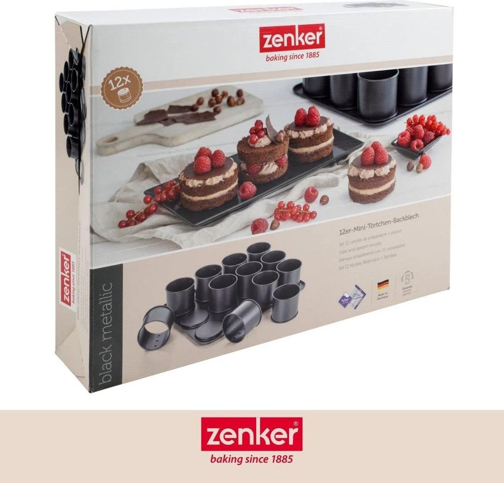 Mini-Kuchenformen Aus Karbonstahl – 12,7 Cm, 16 Stück, Antihaftbeschichtet, Für Muffins, Tartelettes & Mehr
