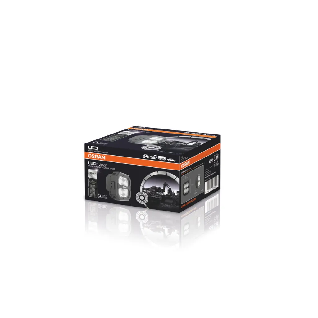 Éclairage Additionnel LED OSRAM Cube PX3500 pour Chantier et Agriculture
