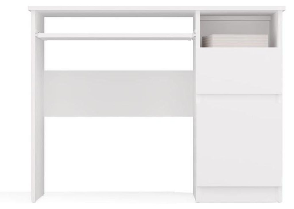 Bureau PORTO, droit, blanc Image du produit 