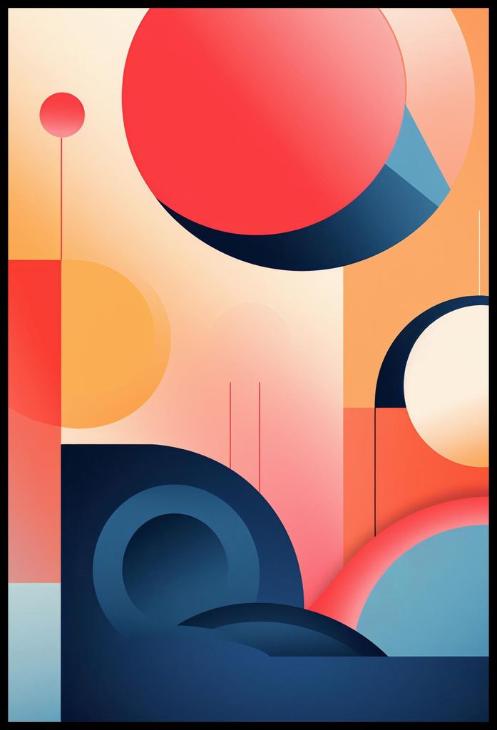 Plakat 68x101cm Geometrische Träume
