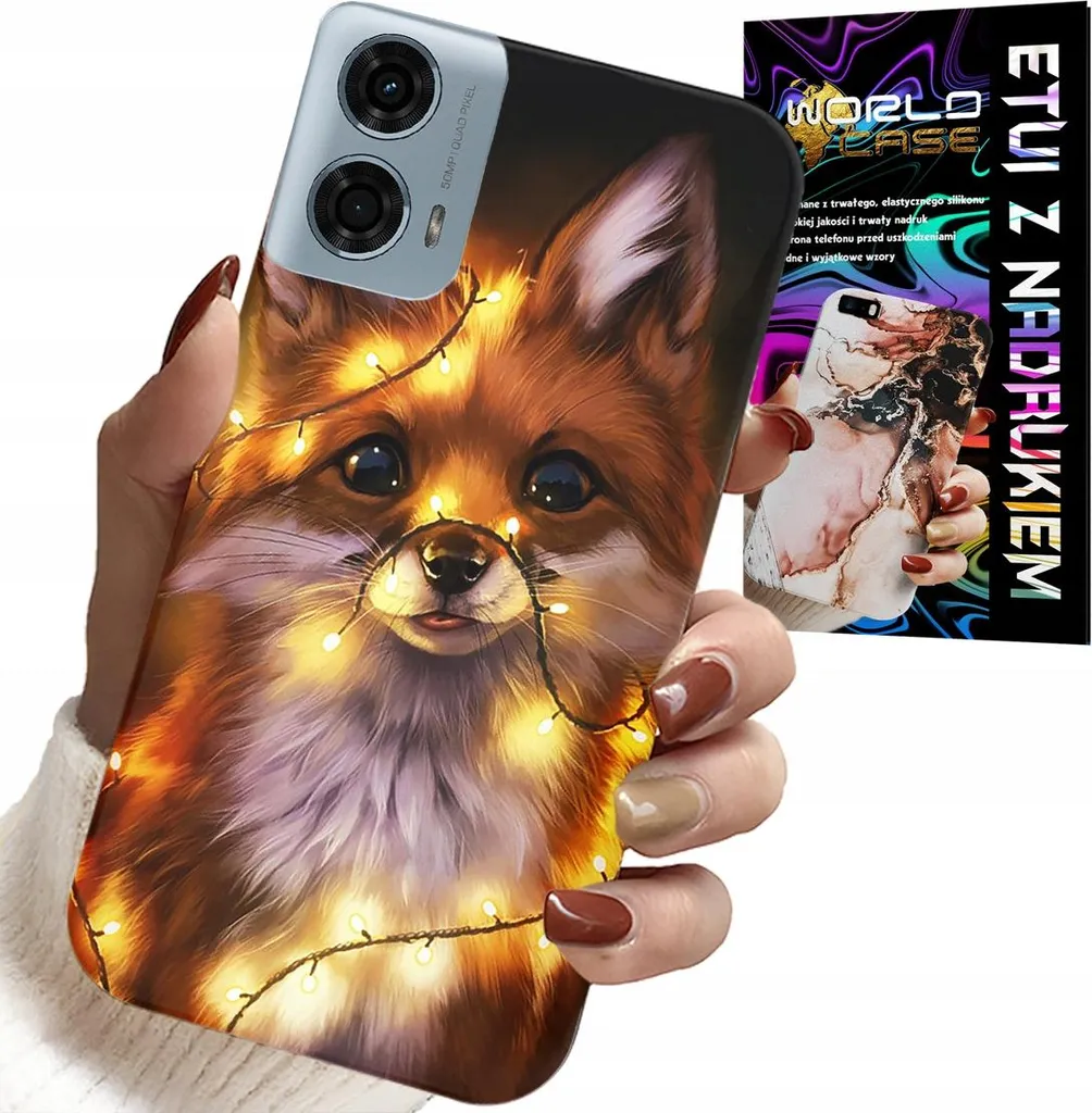 Cover Moto G35 Animali della Foresta - Protezione Volpe + Screen Protector