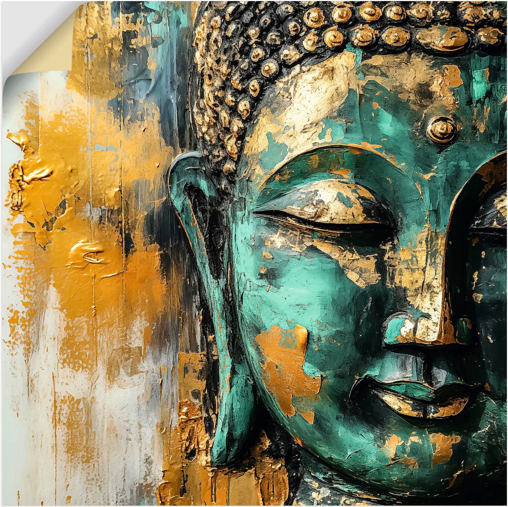 ARTland Wandbild, selbstklebend Budda Größe: 30x30 cm