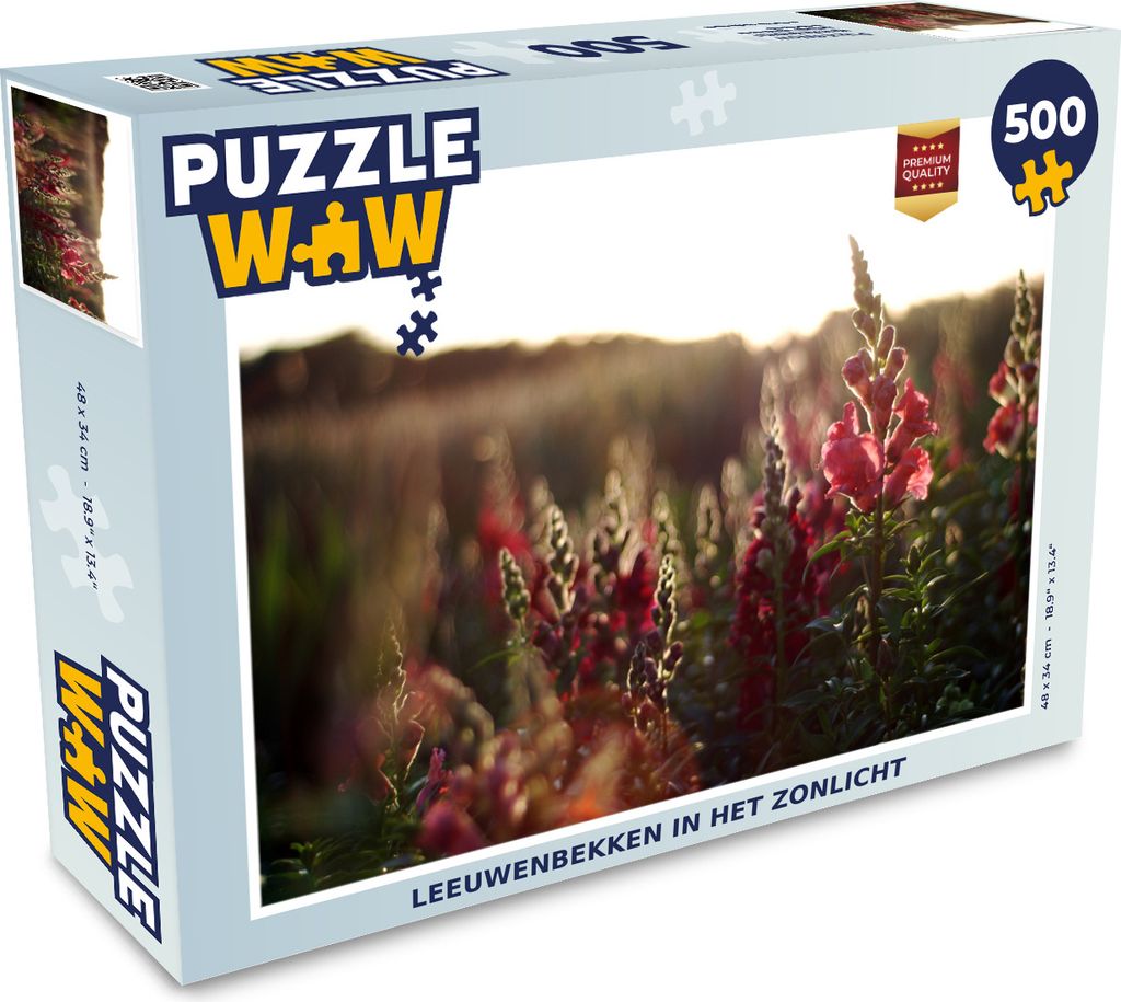 MuchoWow Puzzle 500 Teile Blumen - Rosa - Sonne - Natur - 500 Teile - Kinder - Selberbauen - Puzzlespiele