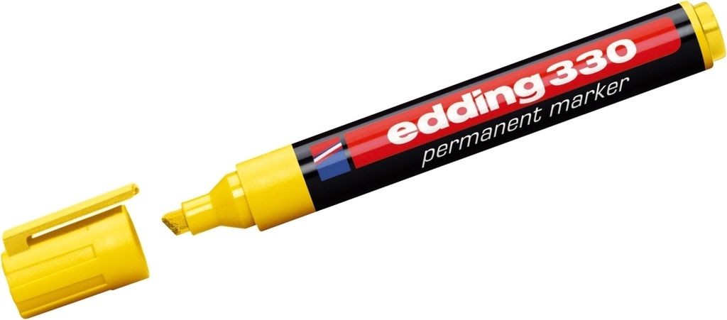 Permanentmarker edding 330 gelb Packung mit 10 Stück