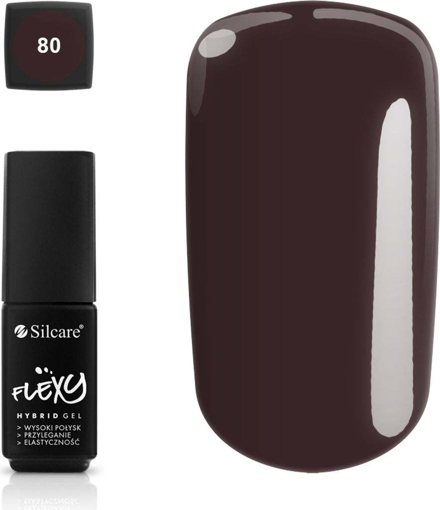 Silcare Flexy Lakier hybrydowy 80, 4.5g Obrázok produktu 