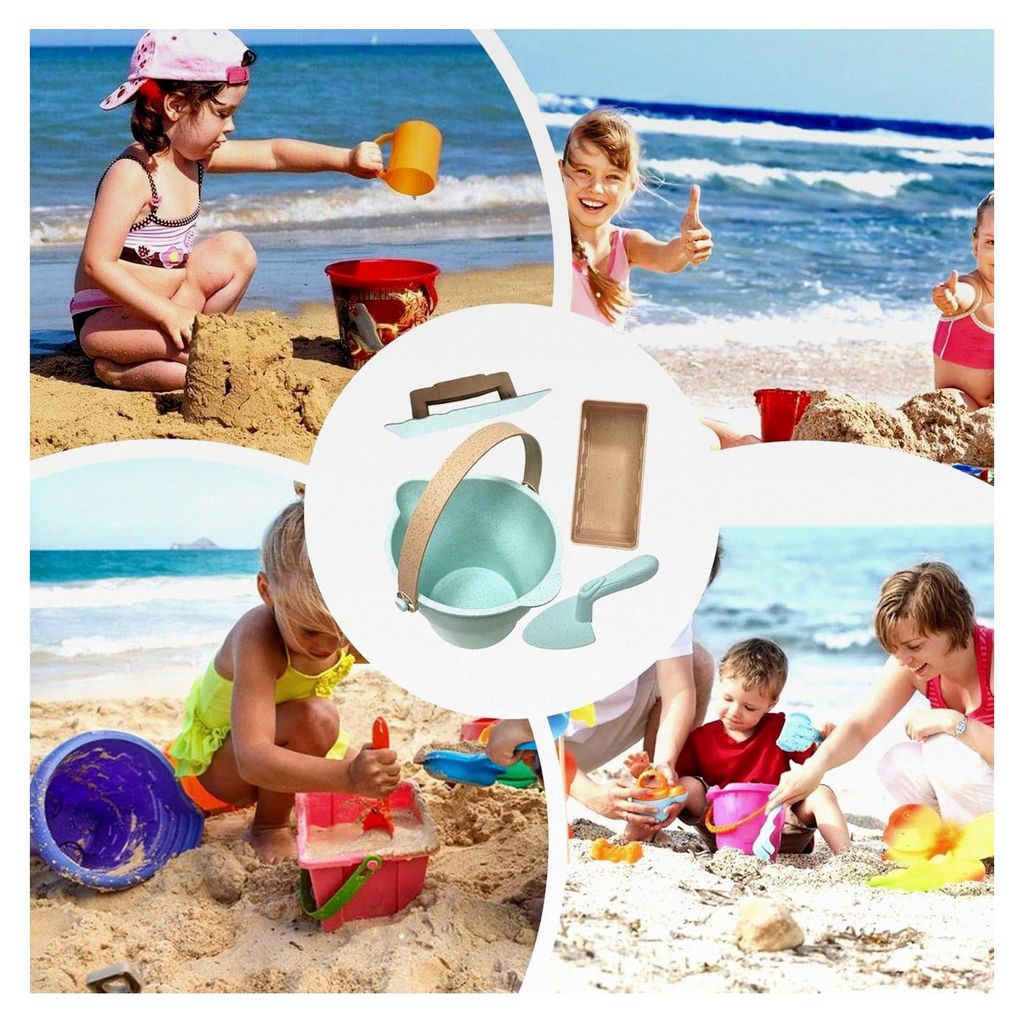 Sandspielzeug für Kleinkinder, Strandspielset mit Eimer, Schaufel und Formen für den Garten