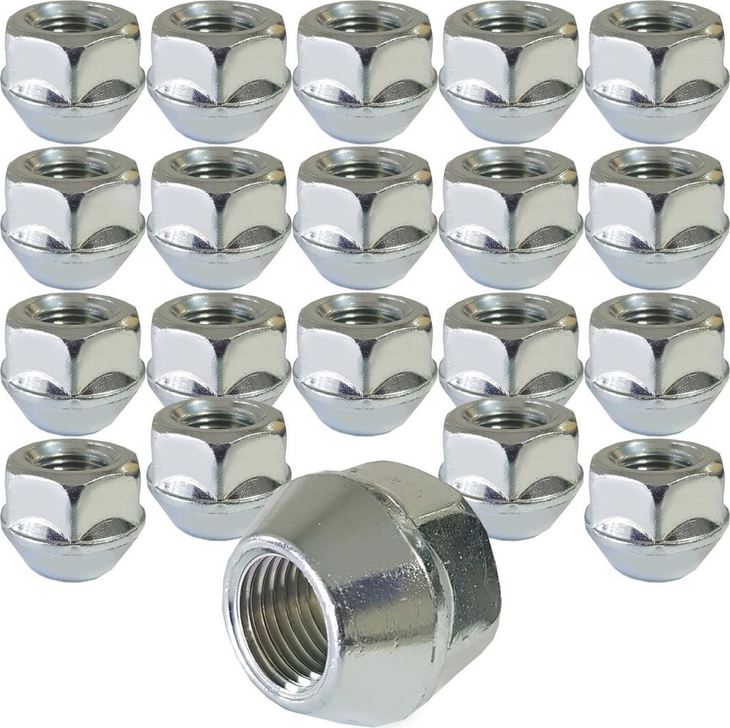 20x Radmutter M12x1,25 60° Kegelbund SW19 kompatibel mit Opel Smart Subaru Suzuki