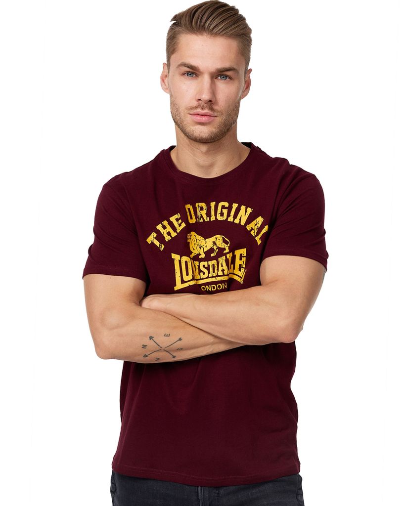 Lonsdale Original Kurzarm-t-shirt Schwarz XL Herren Schwarz Produktbild 