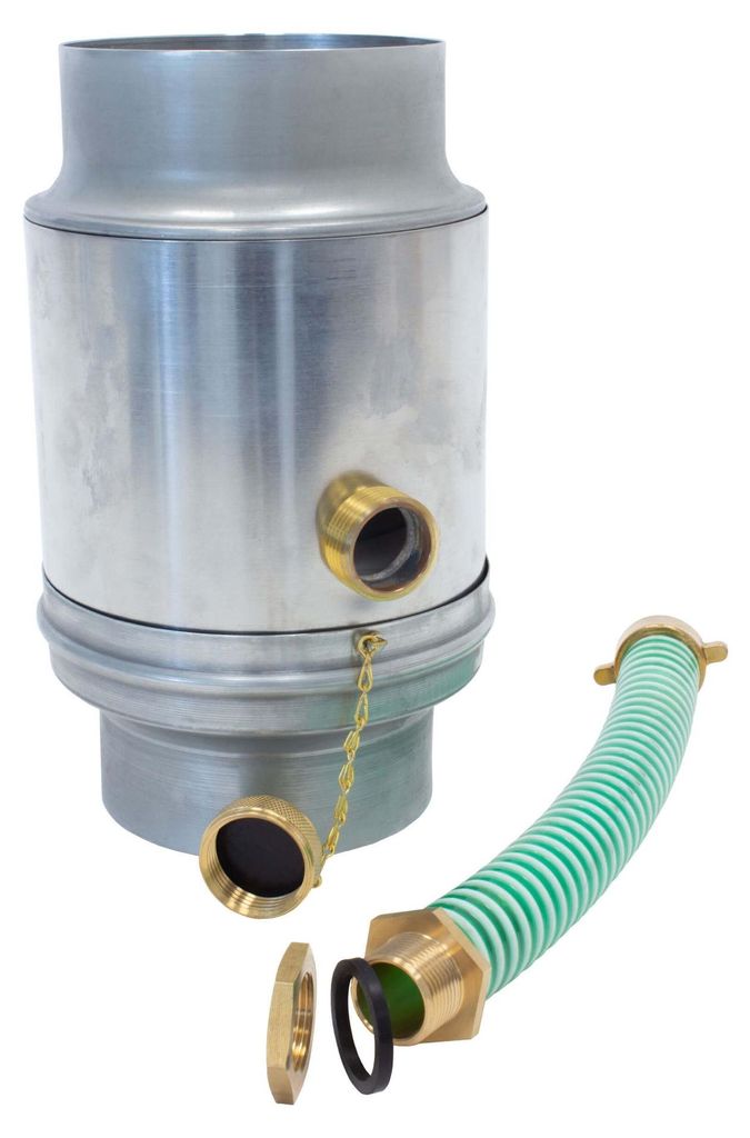 ZAMBELLI Regenwassersammler 80mm Silber inkl. Produktbild 