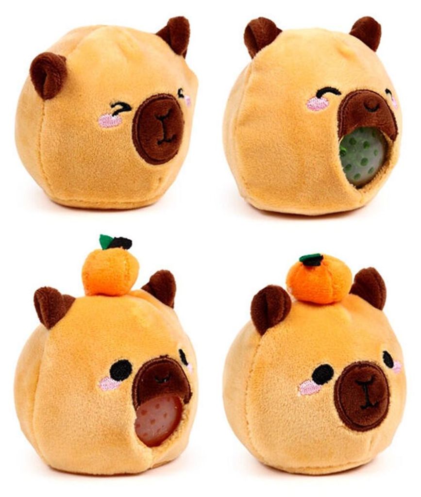 Puckator Queasy Squeezies, capibara-figuur, geel, één maat Productafbeelding 