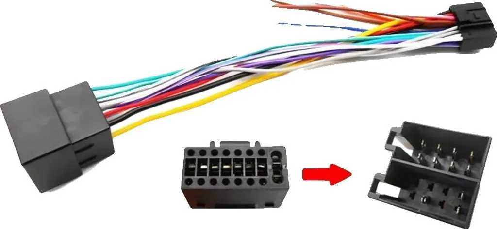 Câble ISO 16 broches Plug and Play, connecteur universel auto - 5pcs