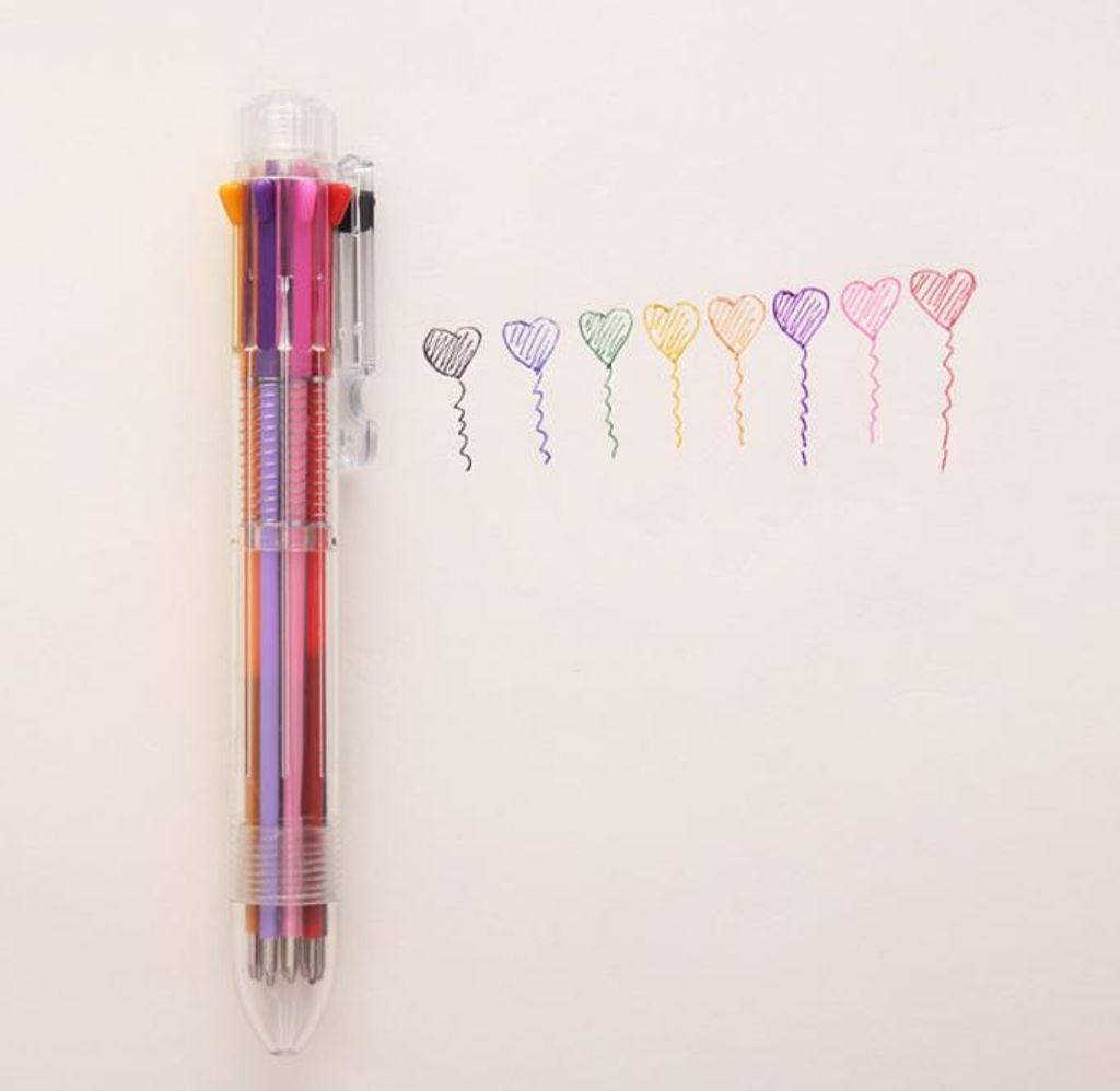 24er-Pack 0,5 mm 6-in-1 Mehrfarben-Kugelschreiber, 6 Produktbild 