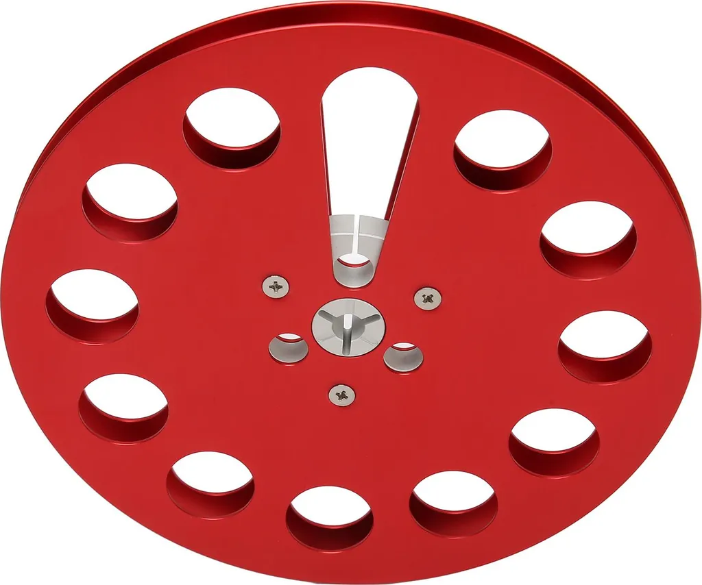 Bobine vide 1/4 7 pouces rouge : stop aux vibrations d'enregistrement