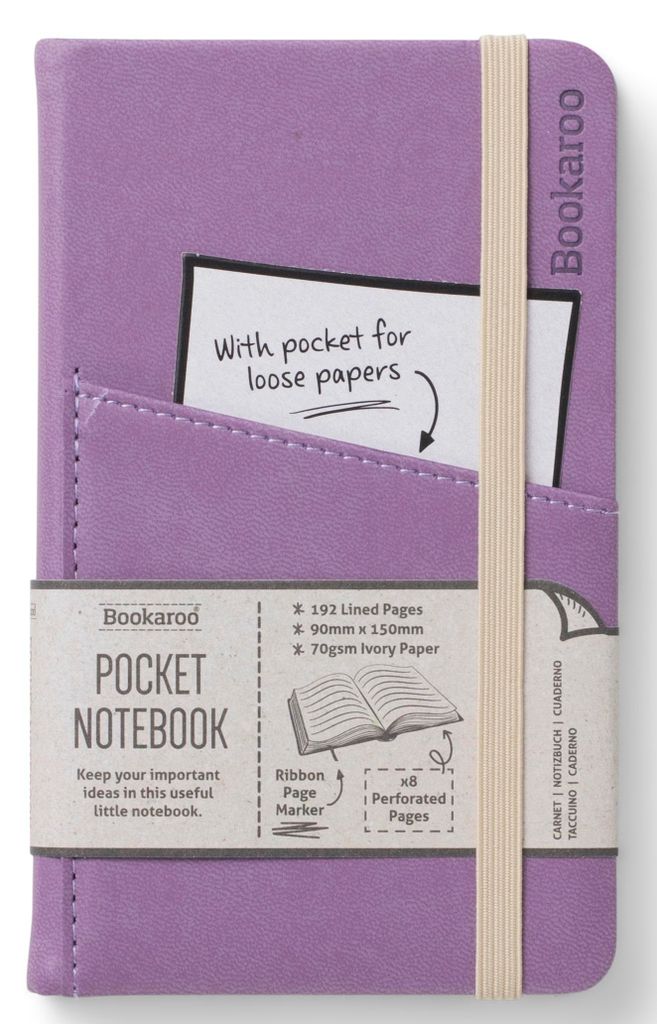 Notatnik A6 Bookaroo Journal Pocket jasny fiolet