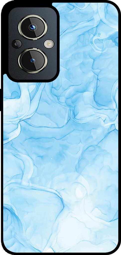 Smartphonica Telefon Fall geeignet für OnePlus Nord N20 5G mit Marmor-Druck - TPU zurück Abdeckung Fall Marmor-Design - Hellblau